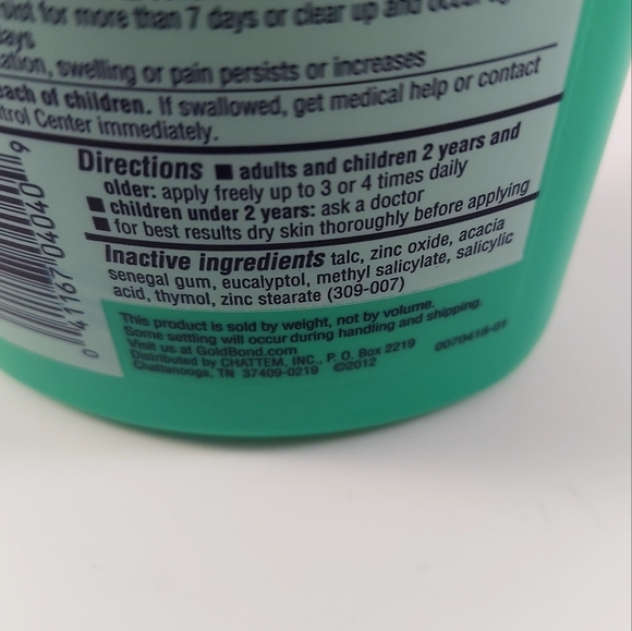 Gold Bond Medicated Body Powder Extra Strength w Talc 4 oz Original Formula - Picture 6 of 9